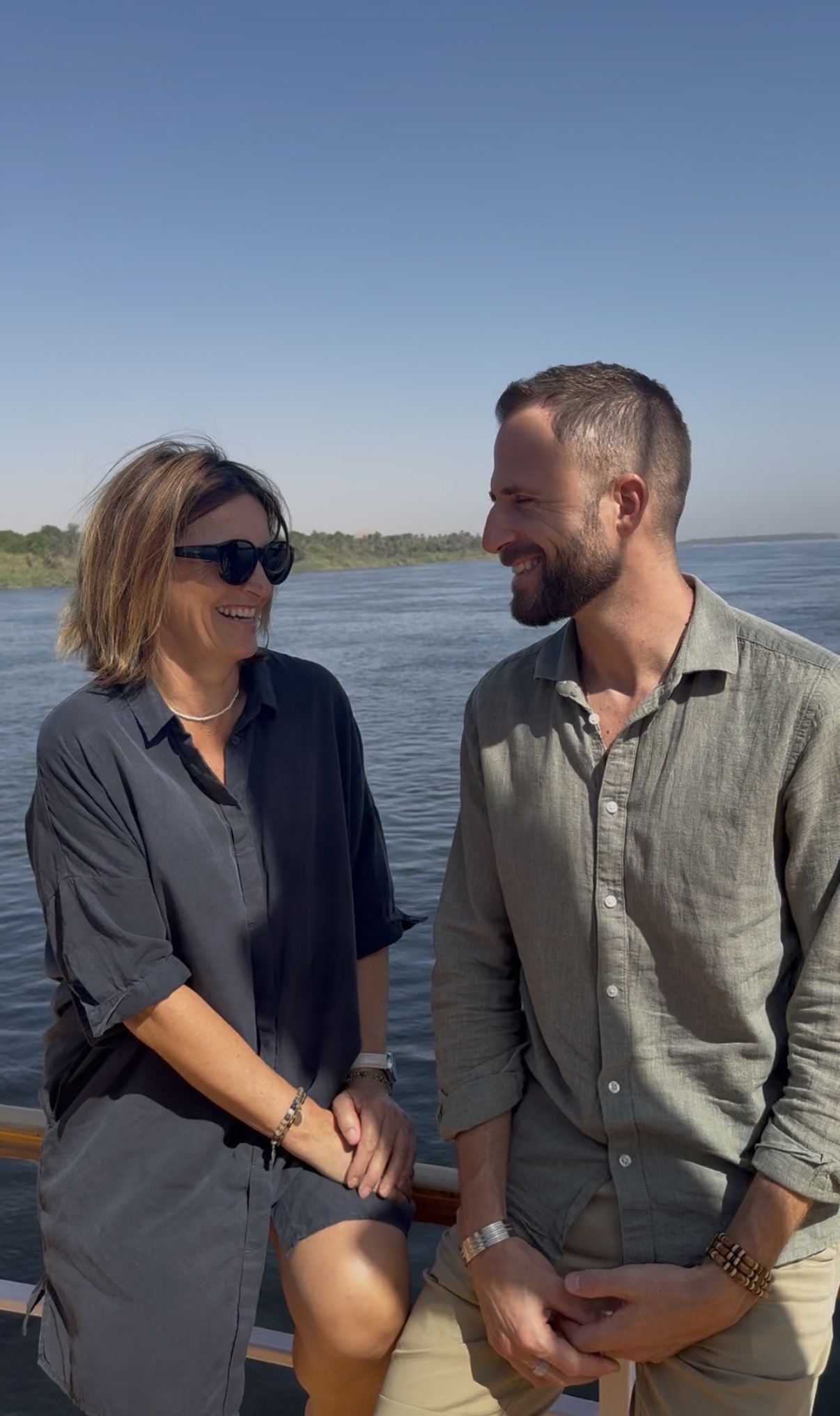 Fabien et Murielle sur le Nil